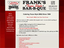 Tablet Screenshot of franksbbq.com